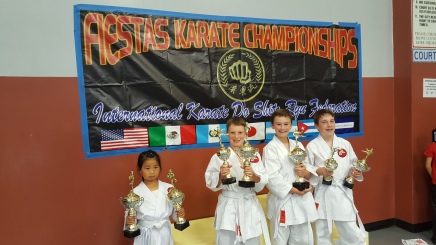 Karate Students Win Trophies at International Karate Championships